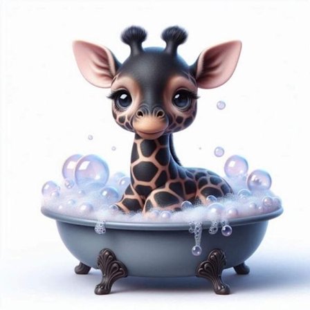 Barnrum Giraff Affisch A4