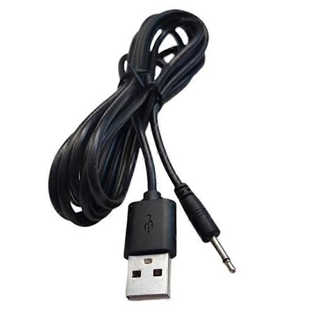 USB til Audio DC 2.5mm Ladekabel Vibrator Laderledning for Oppladbar Tryllestav