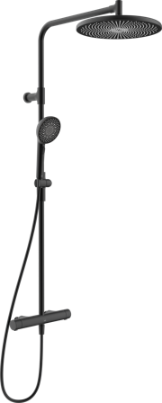 Oras Aurelia Round 4756 Takdusjsett 160 c/c Matt svart, Baderom