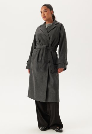Object Collectors Item Keily L/S Coat Dark Grey Melange Klær