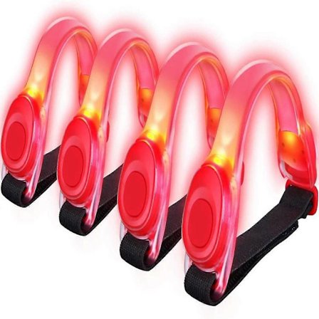 4-pack LED-armband med reflex - för löpning och jogging (FMY)