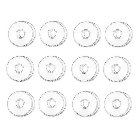 Glas lysestager, 12 stykker, drypbakke ringe til koniske lys