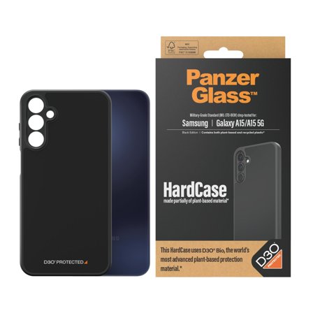 Panzer Black Samsung Galaxy A15 | 5G HardCase PanzerGlass - High quality tempered glass screen protector