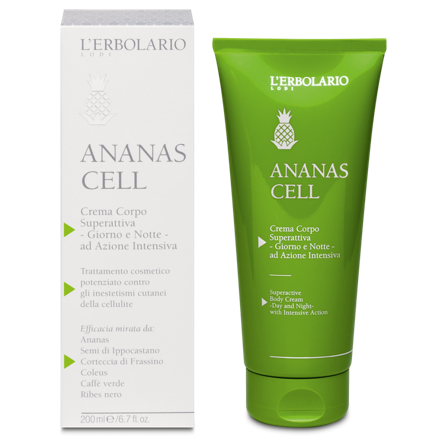 L'Erbolario Crema Corpo Superattiva Giorno E Notte Ananas Cell