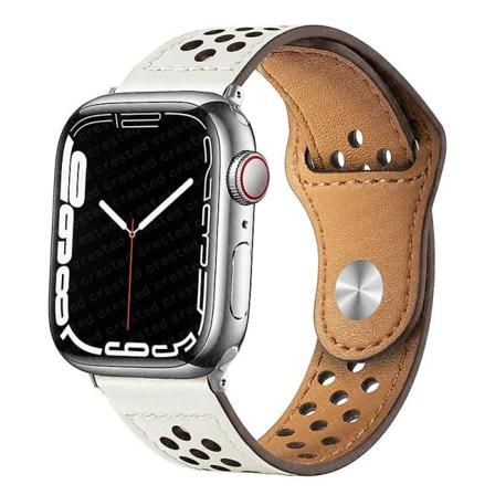 Skinnrem for Apple Watch-bånd 49 mm 44 mm 40 mm 45 mm 41 mm 42 mm 38 mm Correa-armbånd Iwatch Series 3 4 5 6 Se 7 8 Ultra Strap Ivory 38mm 40mm 41mm