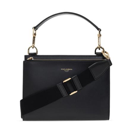 Dolce & Gabbana Shoulder Tas with logo , Zwart , Heren , Maat: ONE Size Schoudertassen