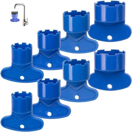 8-pakning med kranluftere med fjerningsverktøy, 8-pakning med erstatningsluftere, fjerningsverktøy for kranluftere, 5 mm, 24 mm