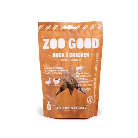 ZOO GOOD - Tørket kjøtt - kylling og and 80 g - Hund - Hundegodbiter & tyggebein - Belønningsgodbiter for hund - ZOO.no