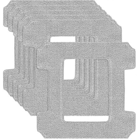 6 Pakke Rengjøringsputer for Ecovacs Winbot W1 / W1 Pro / W2 / W2 Omni Vindusvaskroboter, Vindusvaskrobot, Vaskbar Mikrofiber Rengjøringsklut p