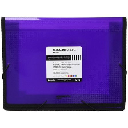 Grafoplas mapp - 4800535 - Gummibandsmapp - och ekonomisk tack vare sin mycket stora kapacitet, lila A4