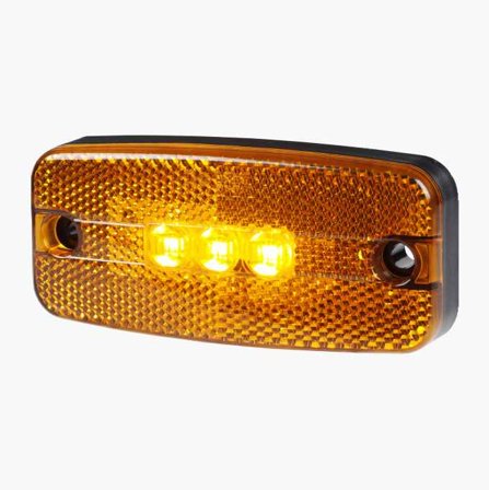 Sidomarkering med orange positionsljus och reflex 110 x 49 mm - Biltema