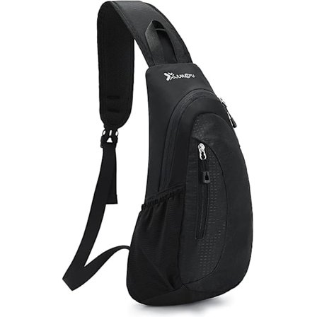 Herre Messenger Taske Stor Kapacitet Brysttaske kompatibel med Mænd og Kvinder Letvægts Vandtæt Sling Lille Rygsæk kompatibel med Mænd Kvinder 