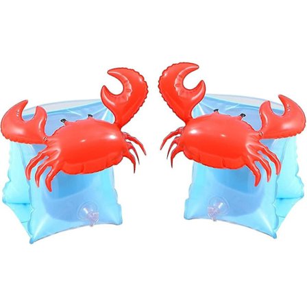 Armringer for barn for svømming, armringer for småbarn 3-6 år - Oppblåsbare svømmeringer for småbarn for barn - Tegneserie vannsikkerhet 