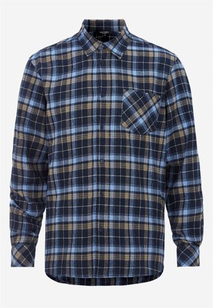 Cellbes of Sweden - Ternet flonelskjorte i blå / ternet til herrer i størrelse 6XL