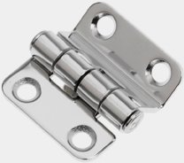Bisagra de escotilla Roca, 40 x 37 mm, con bisagra desplazada, acero inoxidable