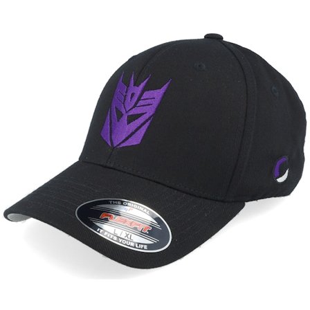 Transformers - Noir flexfit Casquette - Decepticons Logo Black Flexfit @ Hatstore