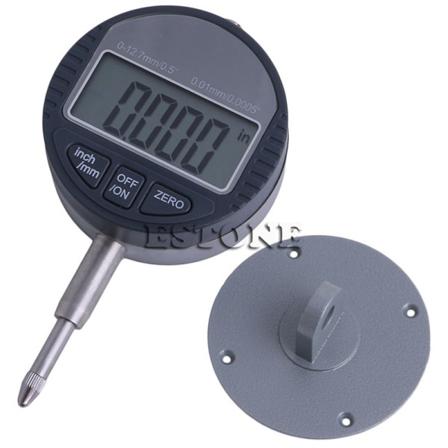 0,01 mm/0,0005 Rækkevidde 0-12,7 mm/0,5'' Gauge Digital skiveindikator Præcisionsværktøj