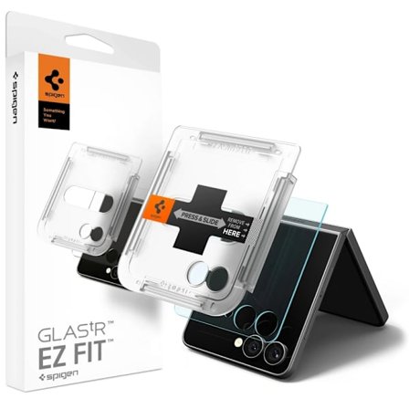 Spigen Galaxy Z Flip 7 Härdat Glas Skärmskydd EZ Fit - Clear