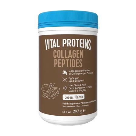 Vital Proteins Integratori Alimentari Collagen Peptides Cacao 297g - Integratore Unghie e Capelli