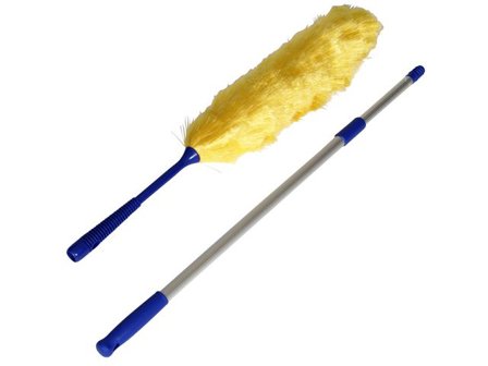 NORDEX Dammvippa teleskop, aluminium och polyester, 170mm, gul - Lyreco - Städ och hygien - Städredskap - Dammvippor och intriörmoppar