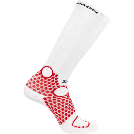 Salomon - Sokker Sokker S/lab Ultra Knee - White / Fiery Red