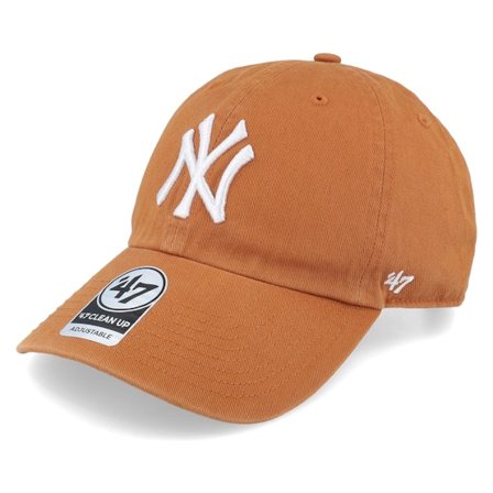 47 Brand - MLB Oranje adjustable Cap - New York Yankees Clean Up Burnt Orange Adjustable @ Hatstore