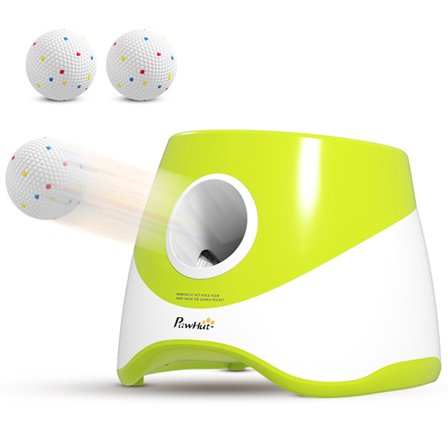 Automatisk boldkaster til hunde – 3 afstande, 3 bolde, grøn