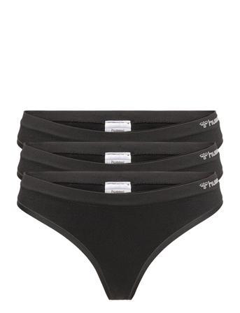 Hmljuno 3-Pack Seamless Thong Stringtruse Undertøy Svart Hummel