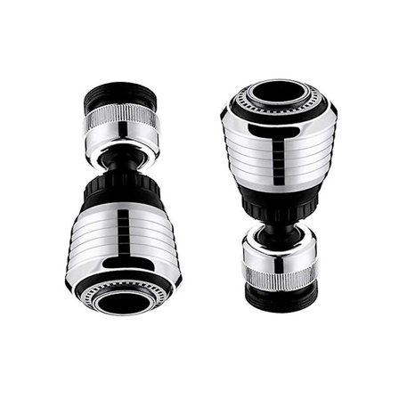 2 stk. Universal kran sprayhode, forlengelsesenhet filter kjøkken dusj lang vannsparende enhet skummende dyse kran