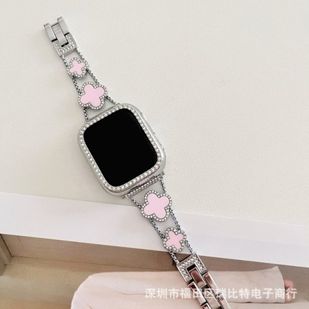 Klokkereim for Apple Watch iWatch 38mm /2/3 generasjon Sølv med pudder