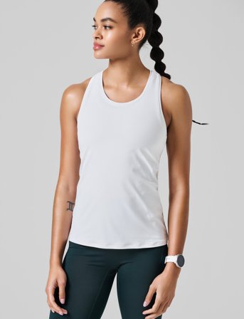 Casall Essential Racerback Tank - White - XS