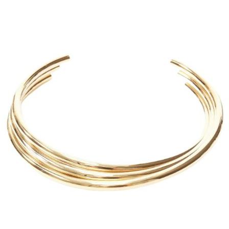 Saint Laurent Vintage Pre-owned Metal necklaces , Geel , Dames , Maat: ONE Size Vintage Sieraden