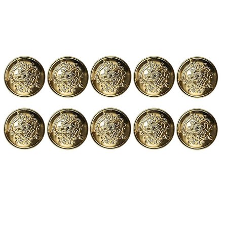 40 stk. syknapper i vintage messing til tøj