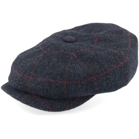 Stetson - Grå flatcap Keps - Hatteras Wool Grey Flat Cap @ Hatstore