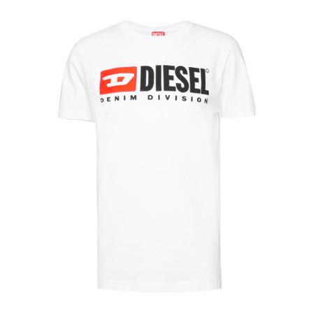 Diesel T-shirt Hvid, Herre T-shirts, Størrelse: M