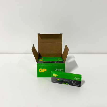 GP Batteries Ultra+ Batteri alkaliskt, AAA, 100-pack, Elfördelning & strömförsörjning