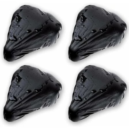 5 Pakker Vanntett Sykkelsetetrekk, Sykkelsete Regntrekk med Strikk, Sykkelsete Støv Regntrekk for Sykkelsete, Vanntett Støvtett Fonep