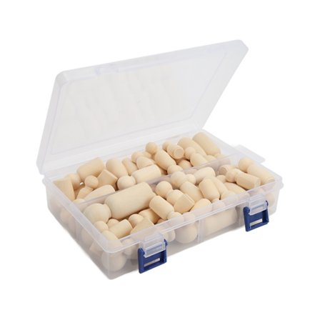 57 stk. Trepluggedukker Bjørkemateriale Sterke Holdbare Trepluggedukkekropper for DIY Leker Gaver Dekorasjon