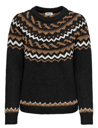 ONLY | Onlisle Life Ls O-Neck Cc Knt | XS