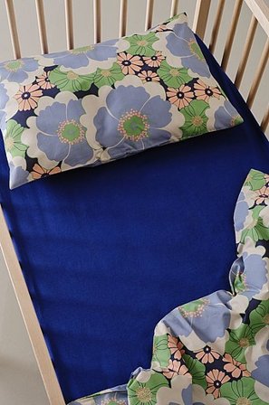 Jotex - Mini Dra-på-lakan Spjälsäng Ekologisk 60x120 Cm Kobolt ZACK - Köp Lakan hos Jotex