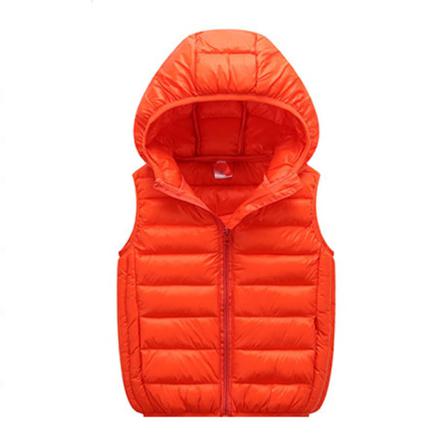 Pojkar Full Zip Enfärgad Ärmlösa Jackor Pocket Sweatshirts
