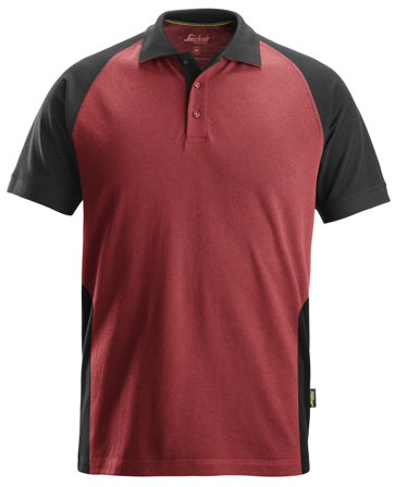 Snickers Workwear 2750 Pikétröja röd/svart Röd/svart, Kläder