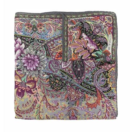Etro, Scarf Grijs, Dames, Maat:ONE Size