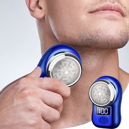 Mini Rakapparat Typ-C Laddningsbar Rakapparat Resa Bärbar Med Strömvisning