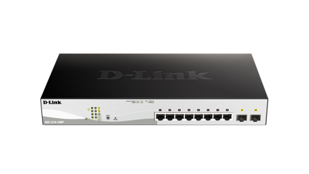 D-LINK DGS 1210-10MP - switch - 10 porter - smart - rackmonterbar