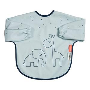 Done by Deer Blue Dreamy Dots 6-18 m Sleeved Bib One Size - Baby feeding - One size - Blue - Junge