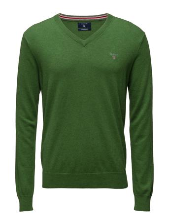 Cotton Wool V-Neck Strikkegenser V-krage Grønn GANT*Betinget Tilbud