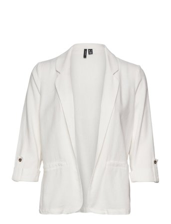 Vmjesmilo 3/4 Loose Blazer Wvn Ga Noos Vero Moda White