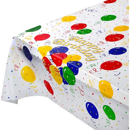 2 stk. fødselsdagsfestdug Vandtæt 137x274cm Plast Rekt