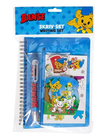 Bamse Bamse, Skrivesæt M/Multi-Col-Pen - Blue - ONE SIZE